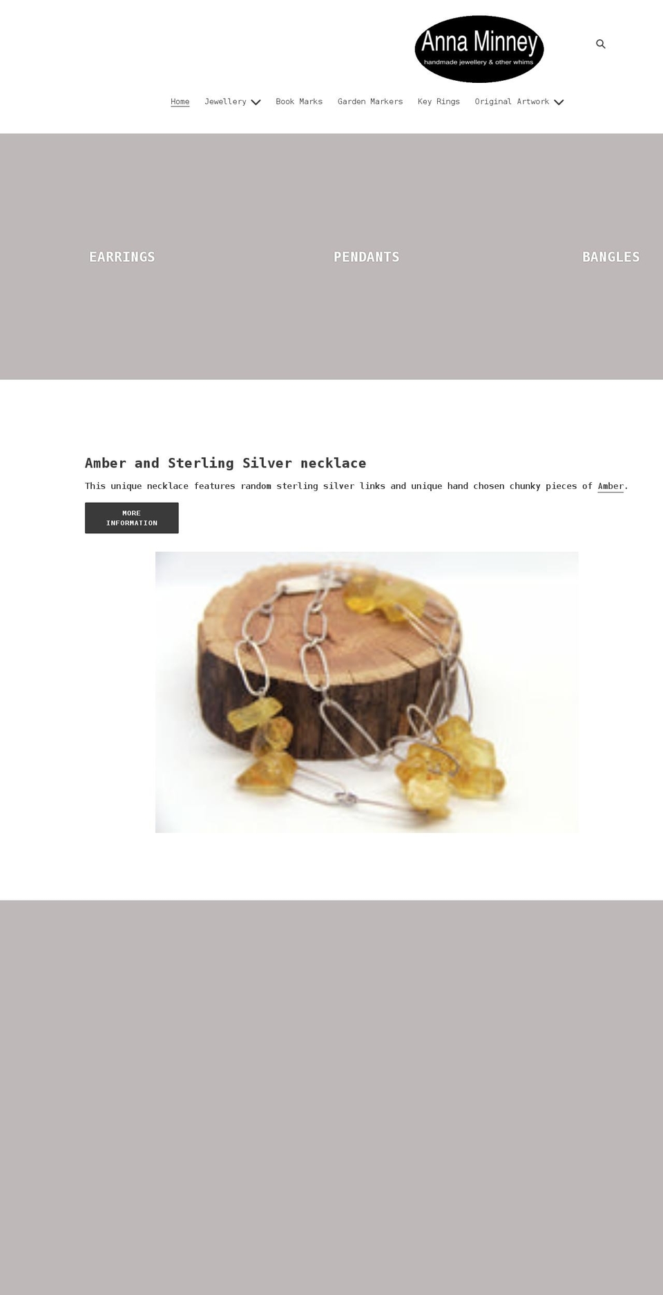 annaminney.com shopify website screenshot