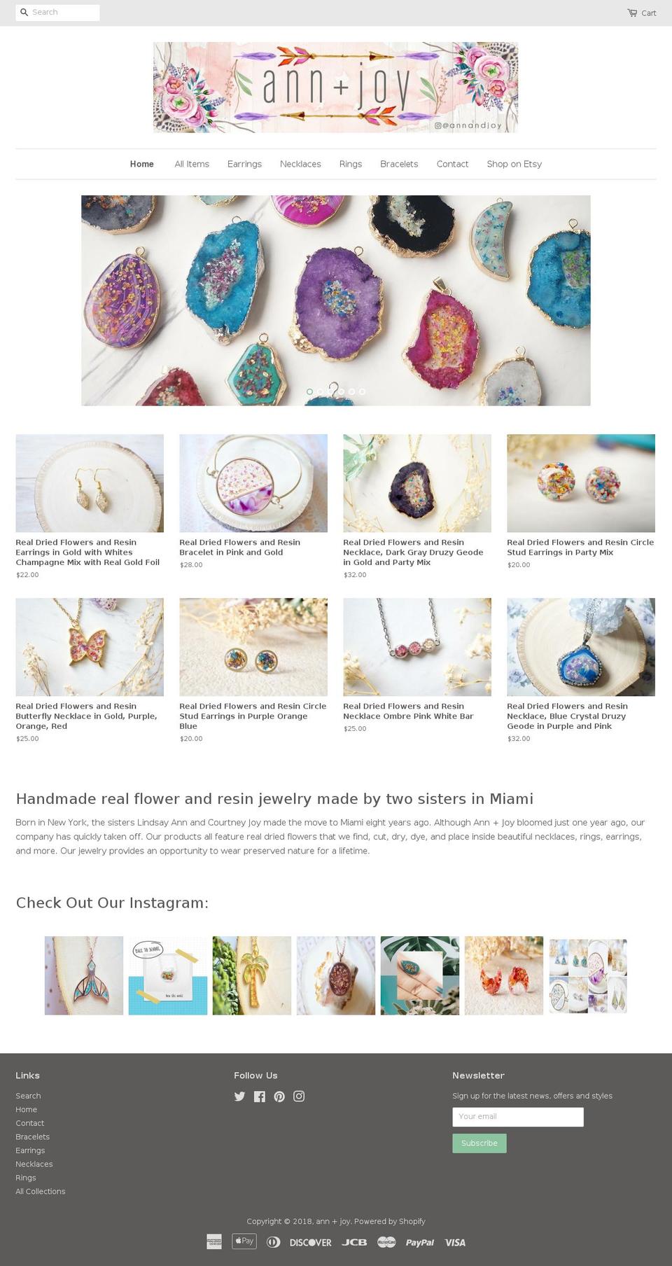 annandjoy.com — Shopify storefront screenshot