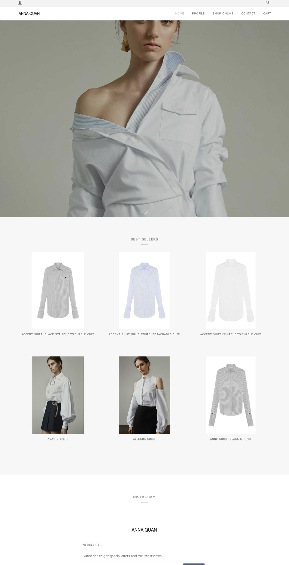 annaquan.com shopify website screenshot