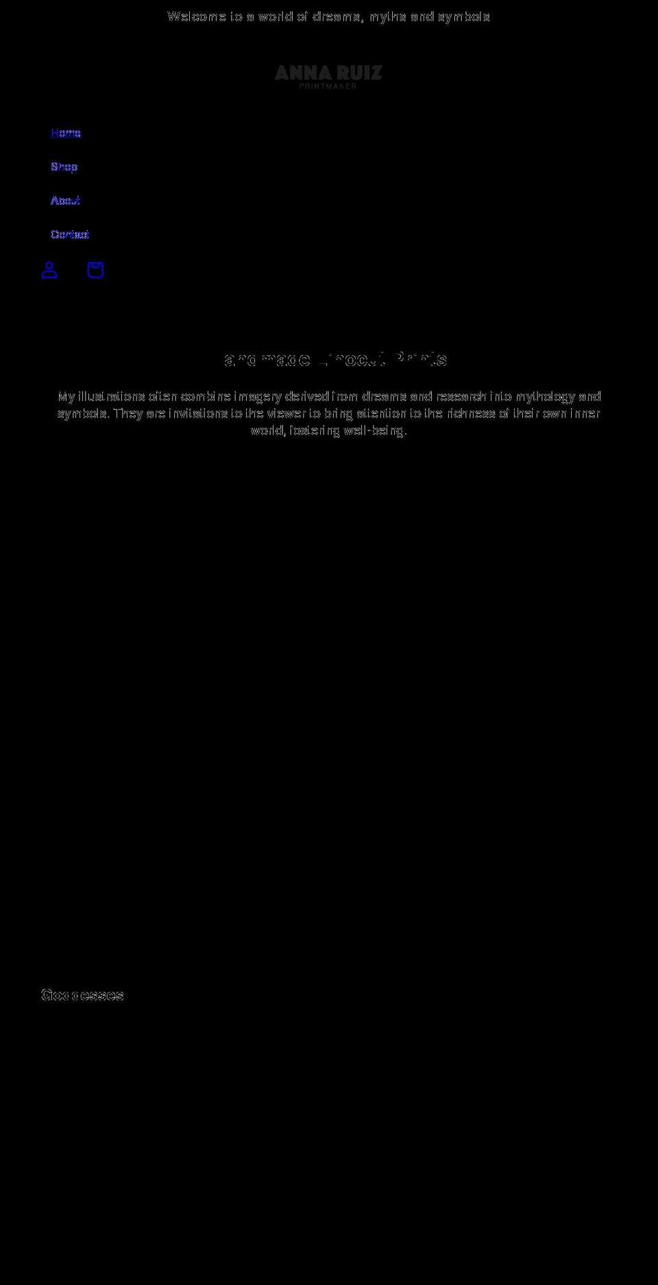 annaruiz.net shopify website screenshot