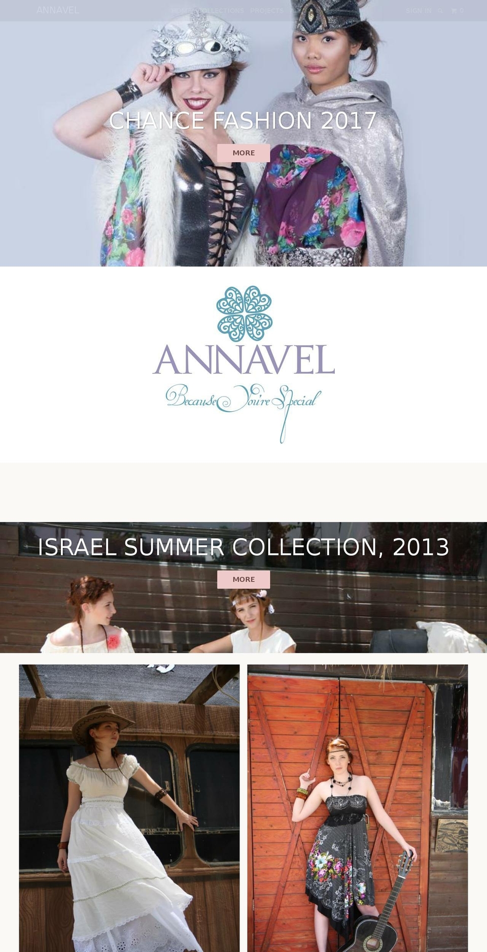 annavel.com shopify website screenshot