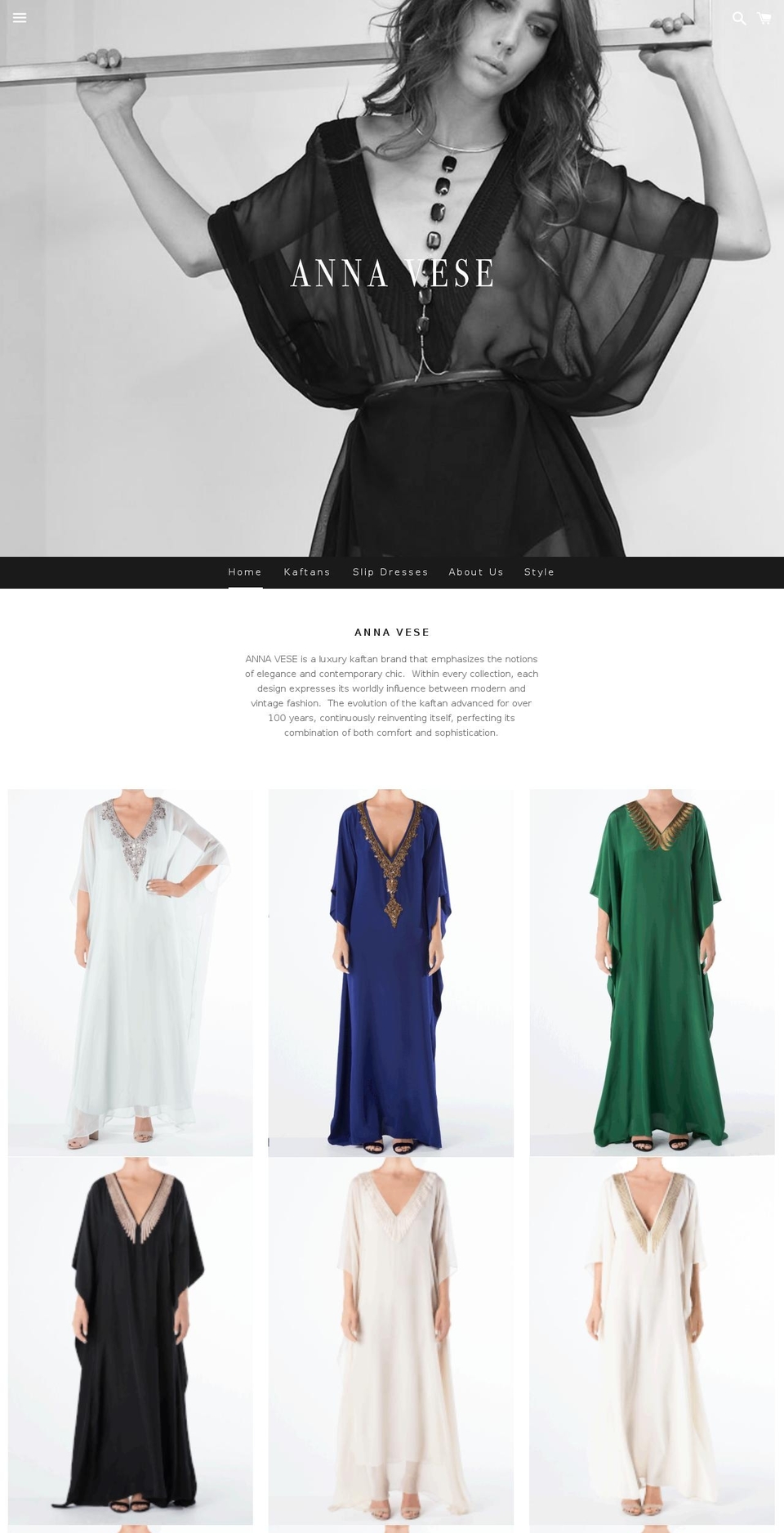 annavese.com — Shopify storefront screenshot