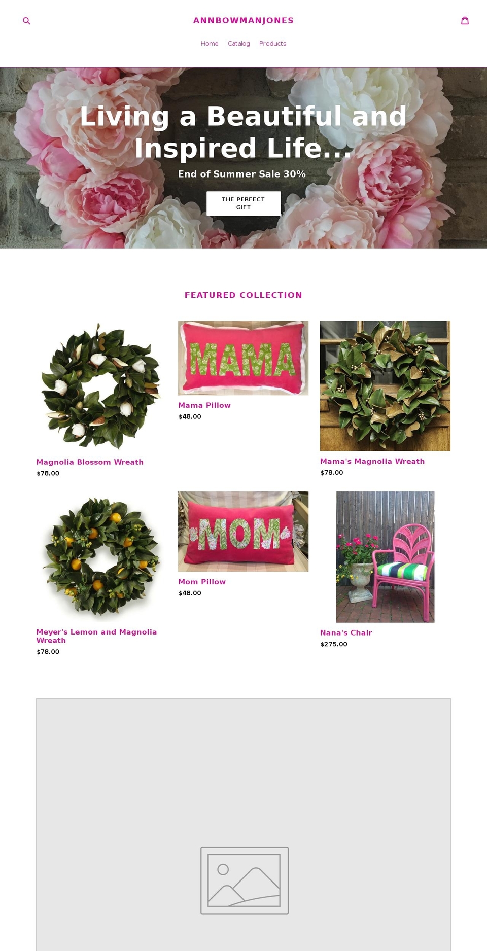 annbowmanjones.com — Shopify storefront screenshot