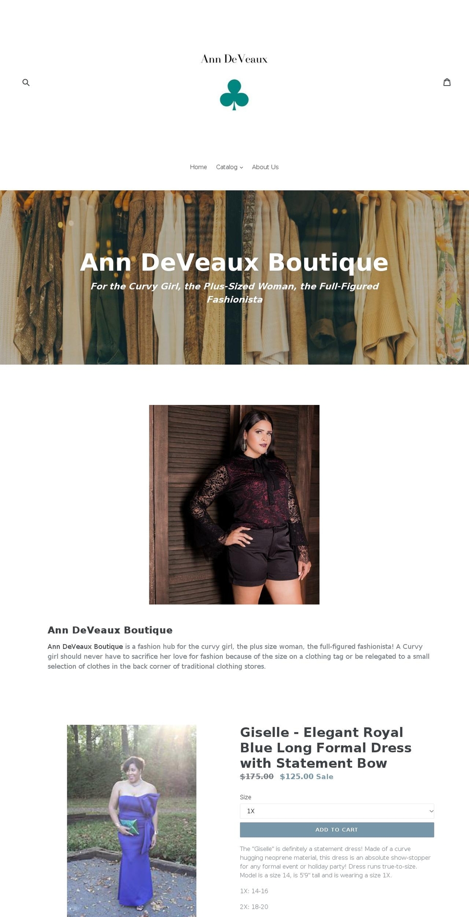 anndeveaux.com — Shopify storefront screenshot