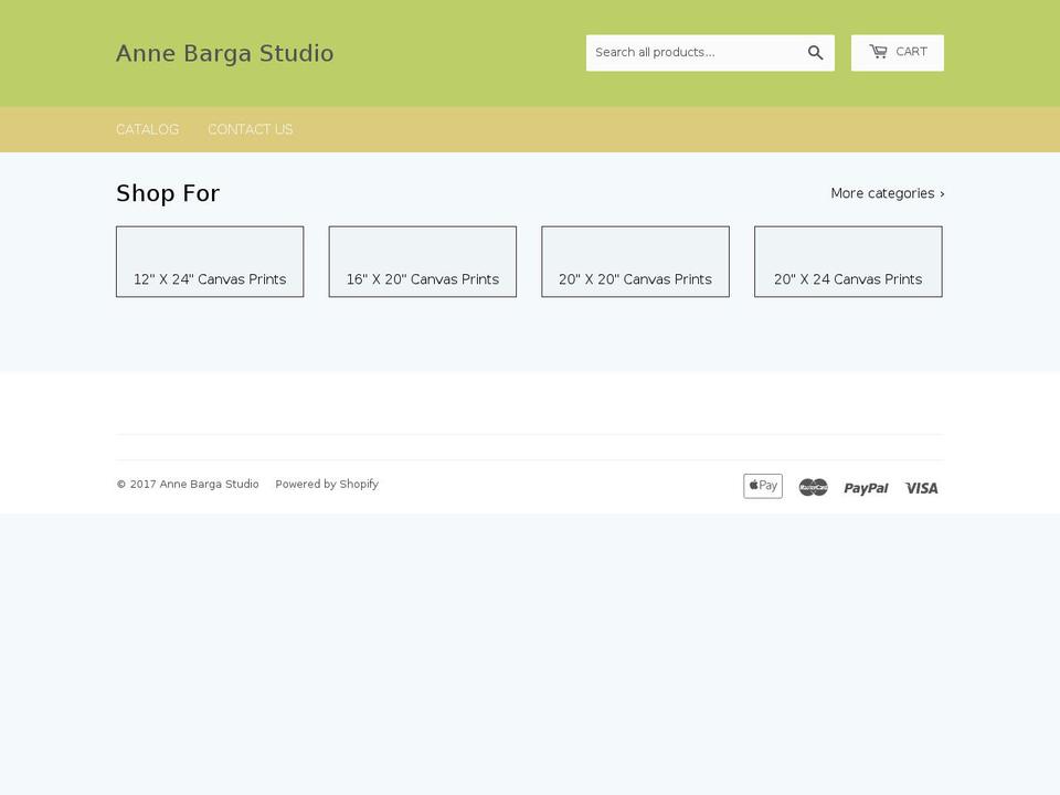 annebargastudio.com shopify website screenshot