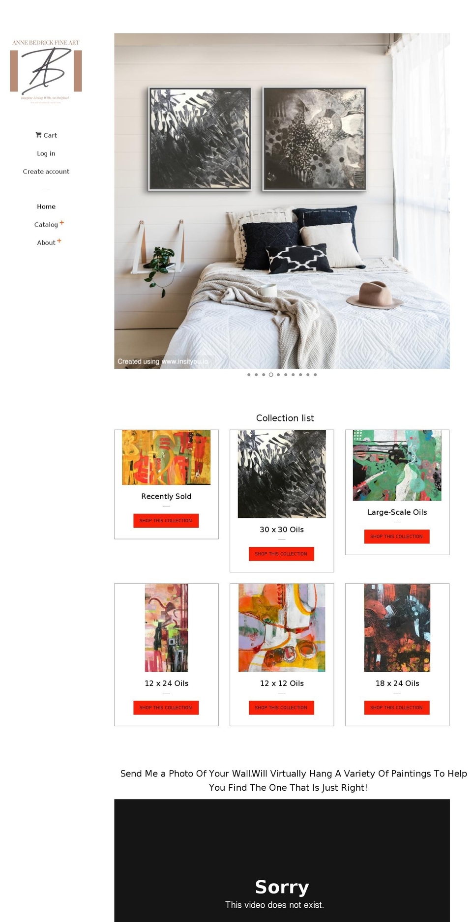 annebedrick.com — Shopify storefront screenshot