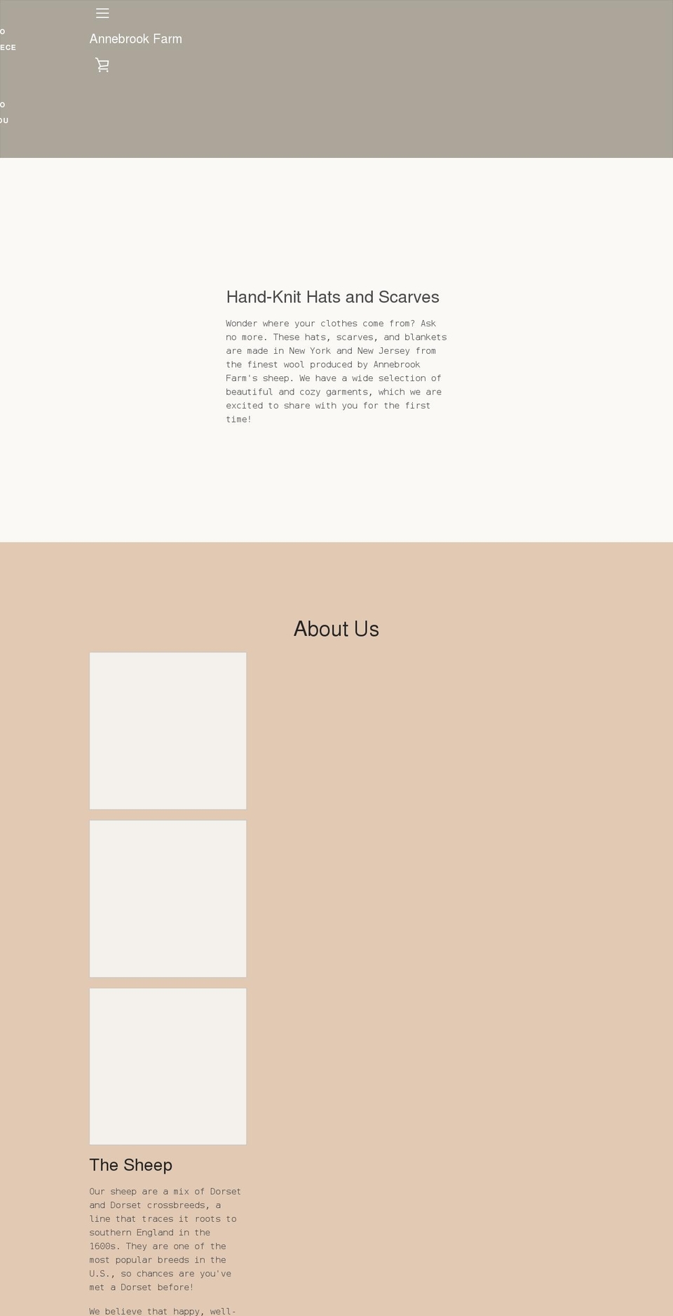 annebrookfarm.com shopify website screenshot