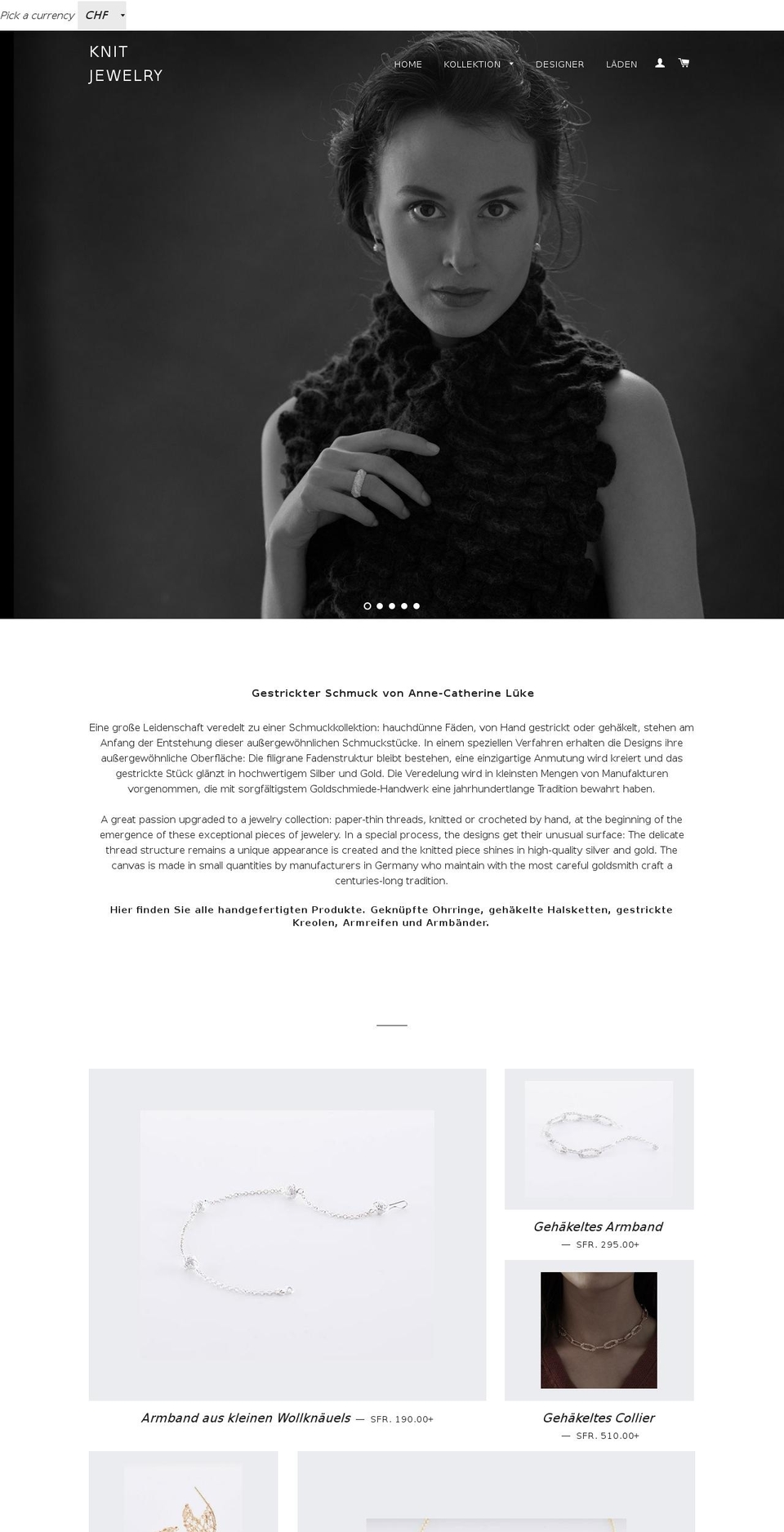 annecatherinelueke.com — Shopify storefront screenshot
