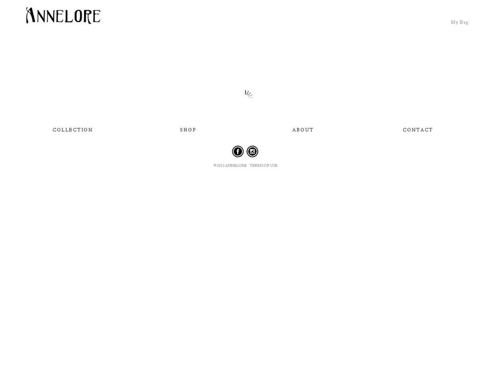 annelorenyc.com shopify website screenshot
