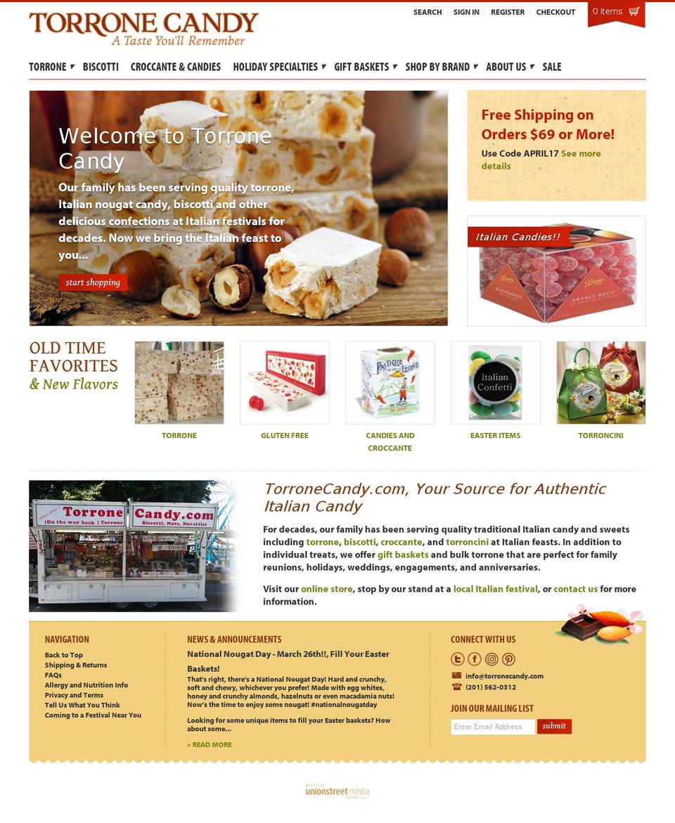 Torrone Candy Shopify theme site example annemariesconcessions.com