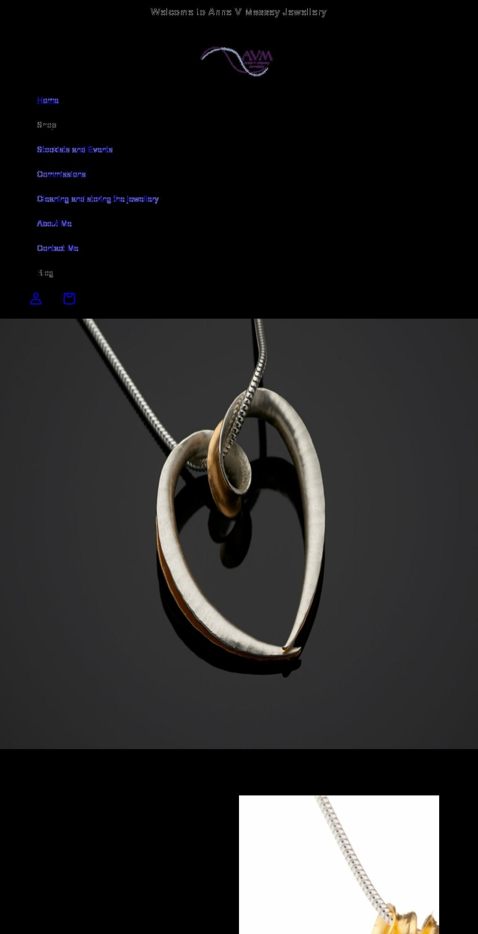 annevmassey.com shopify website screenshot