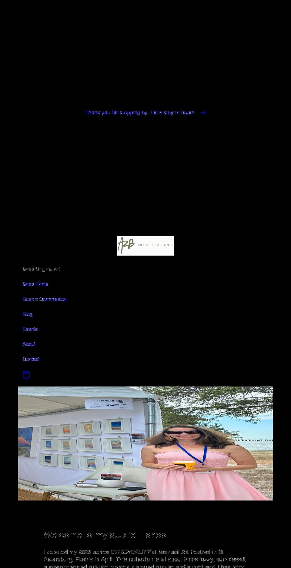 annezimmerman.com shopify website screenshot