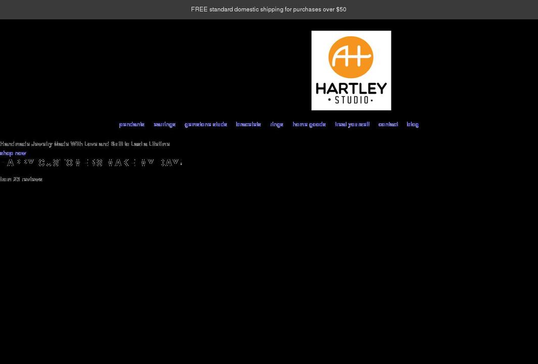 annhartleystudio.com shopify website screenshot