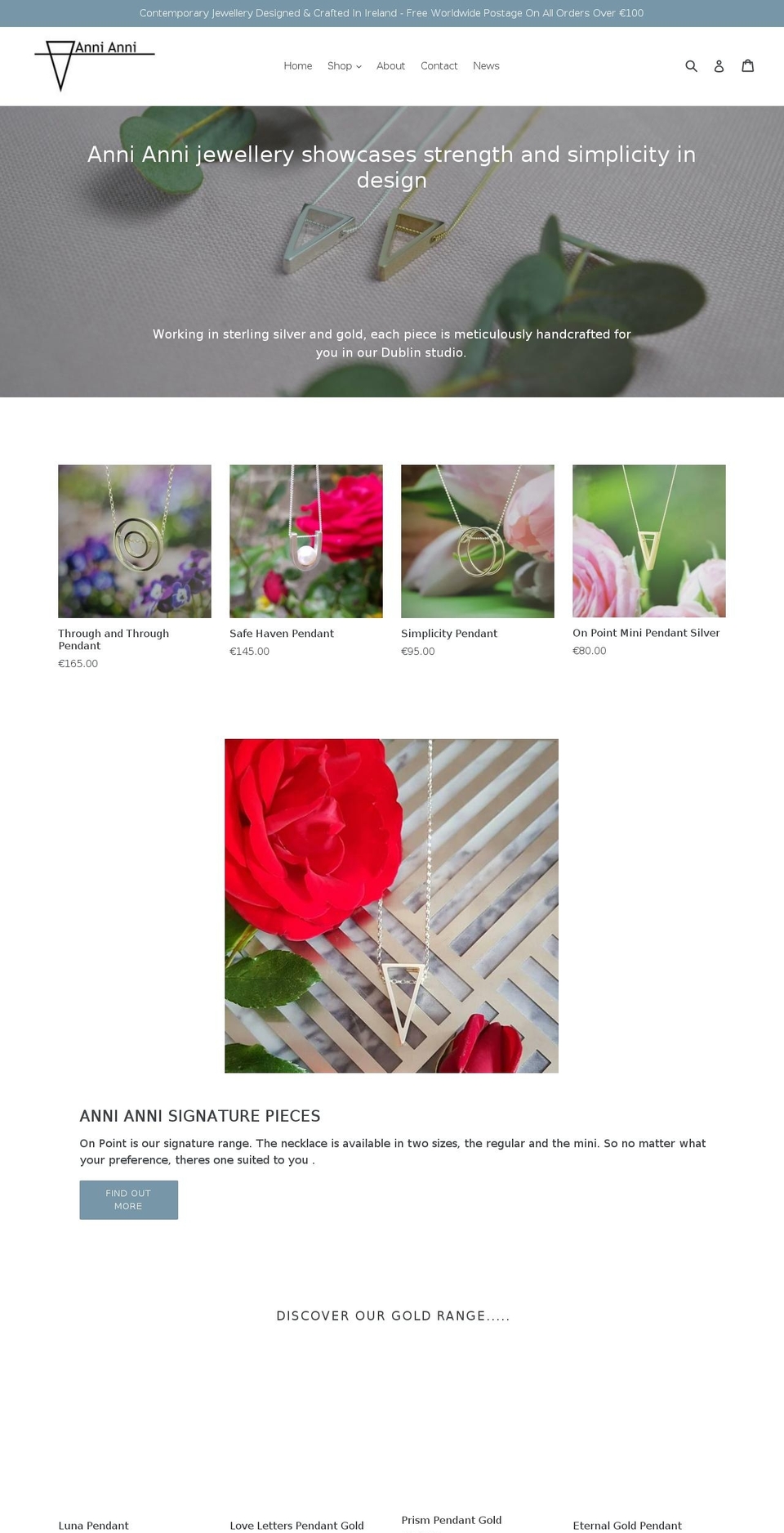 annianni.com — Shopify storefront screenshot