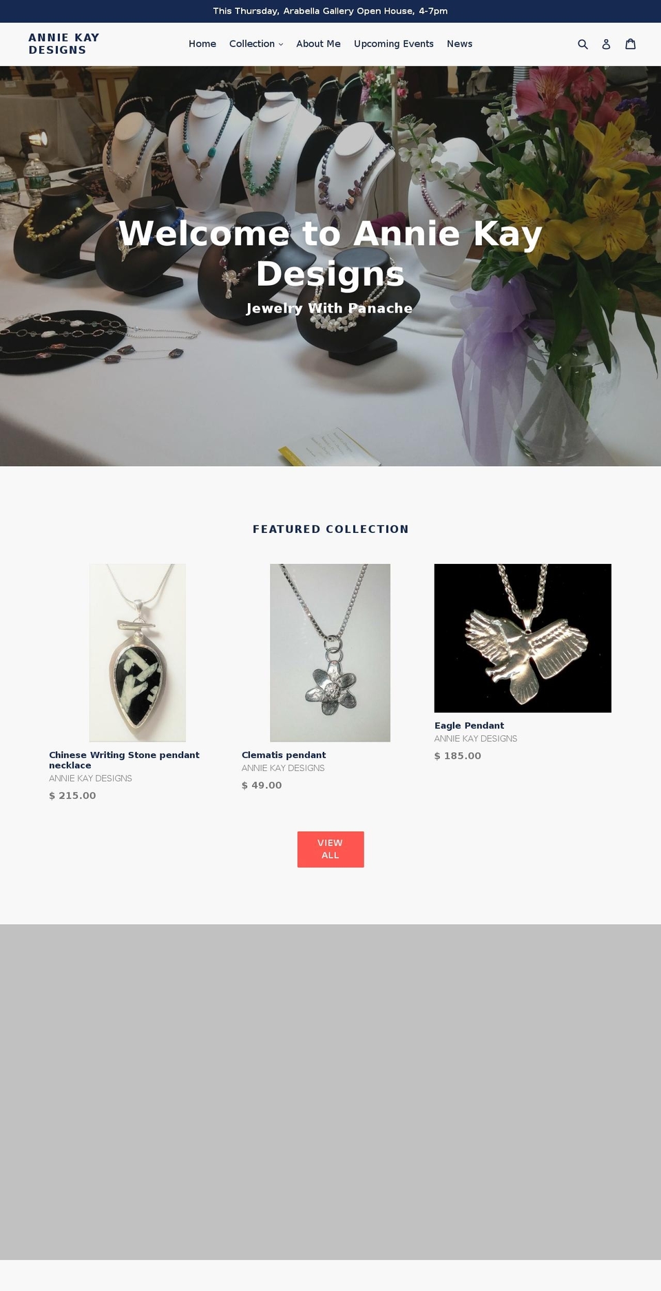 anniekaydesigns.com shopify website screenshot