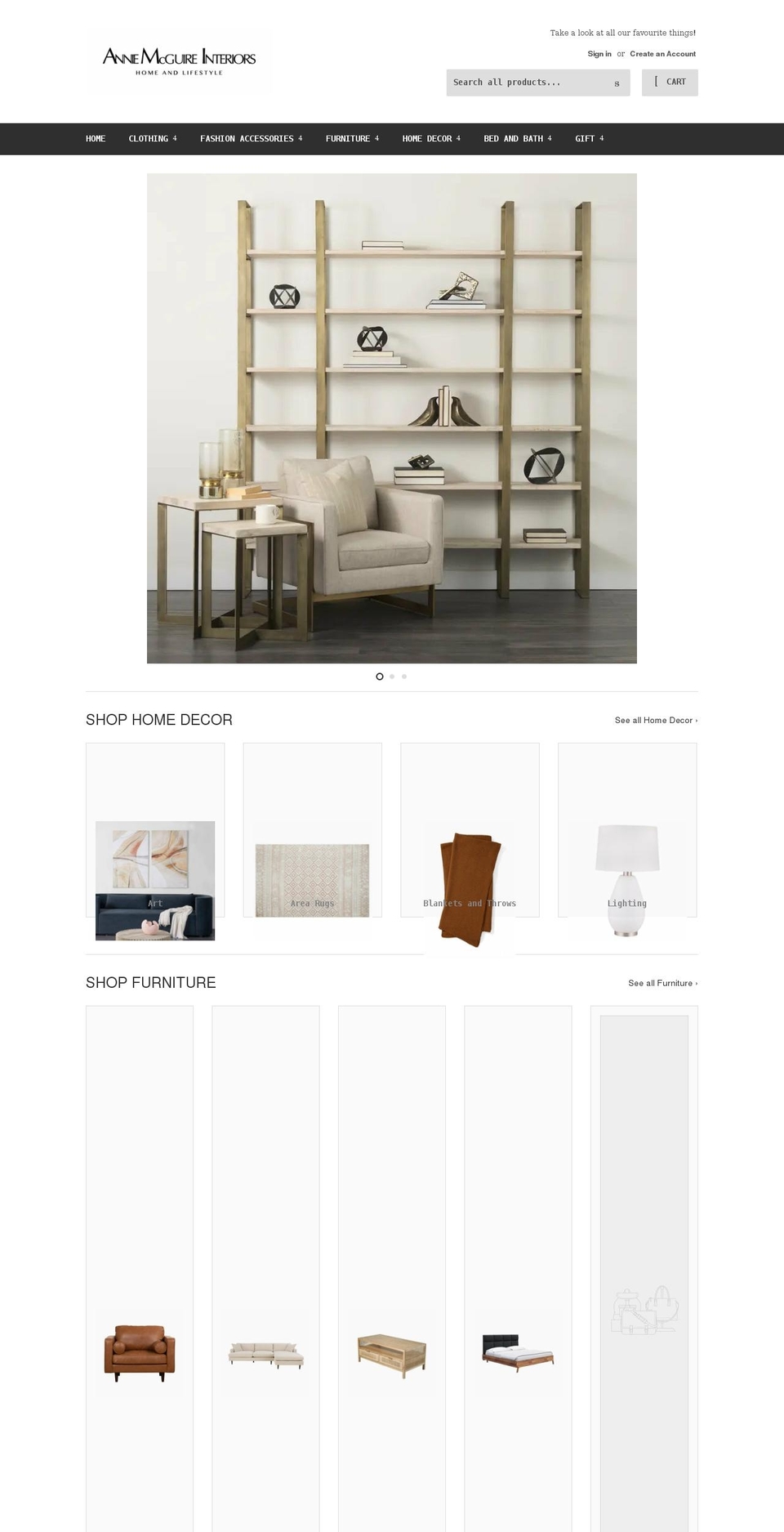 anniemcguire.ca shopify website screenshot