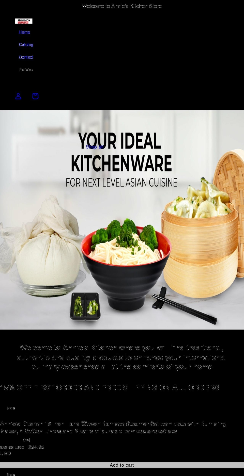 annieskitchen.store shopify website screenshot