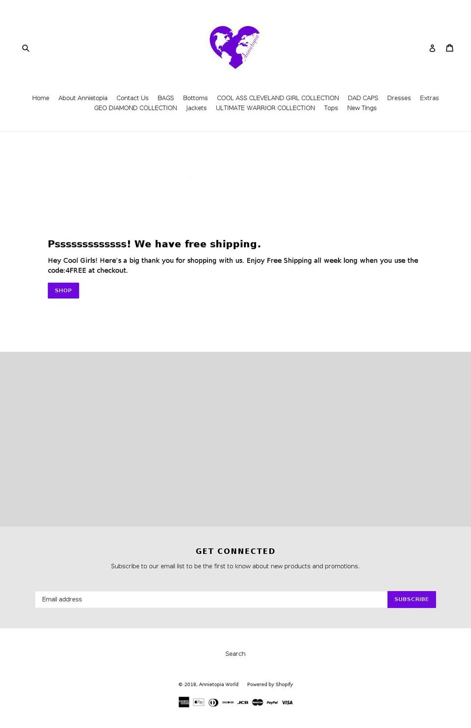 annietopiaworld.com shopify website screenshot