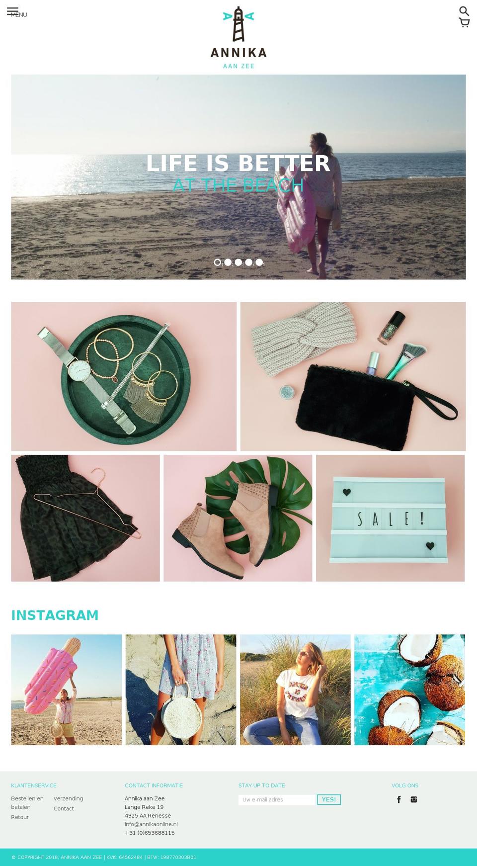 annika-online.com — Shopify storefront screenshot