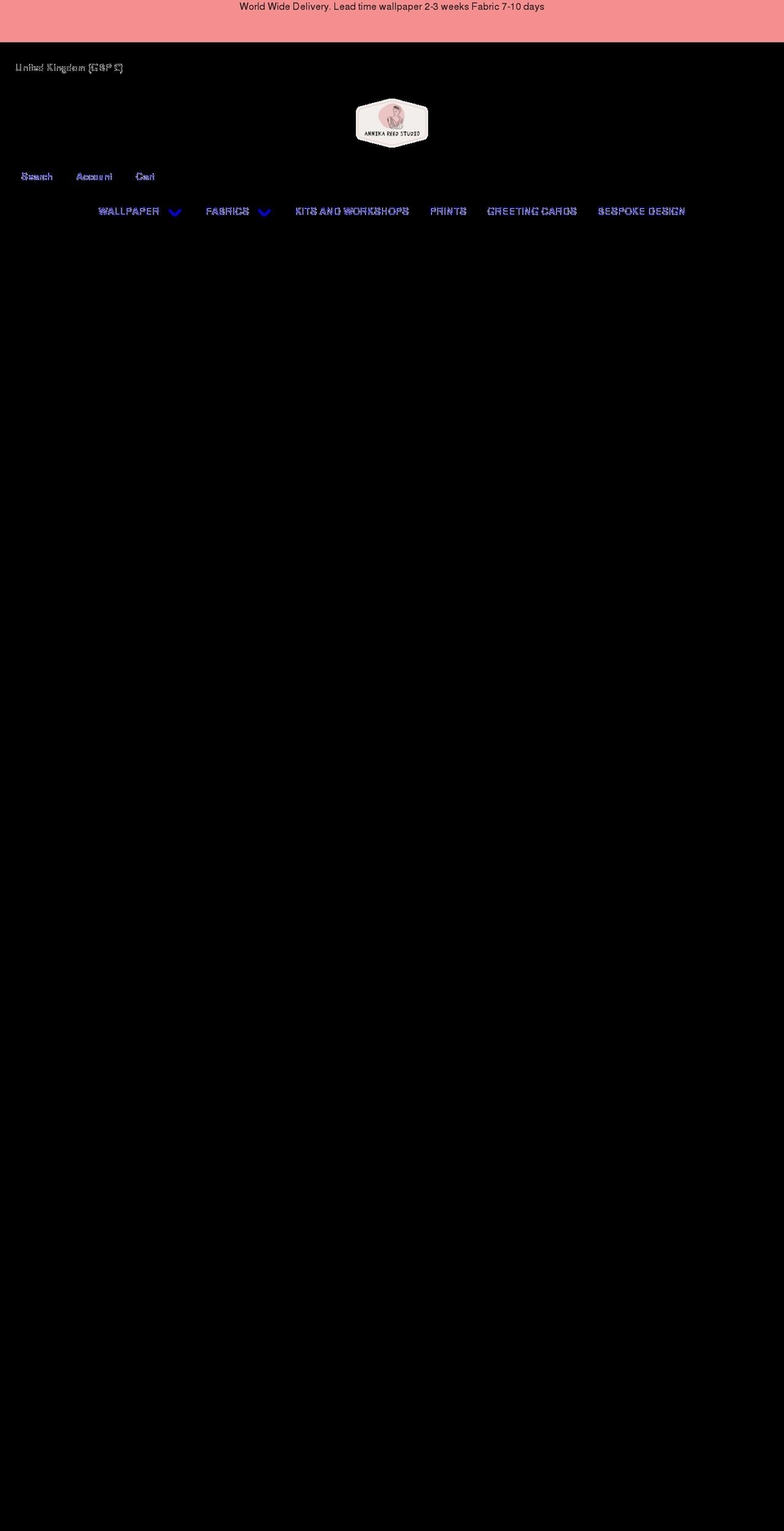 annikareed.com shopify website screenshot