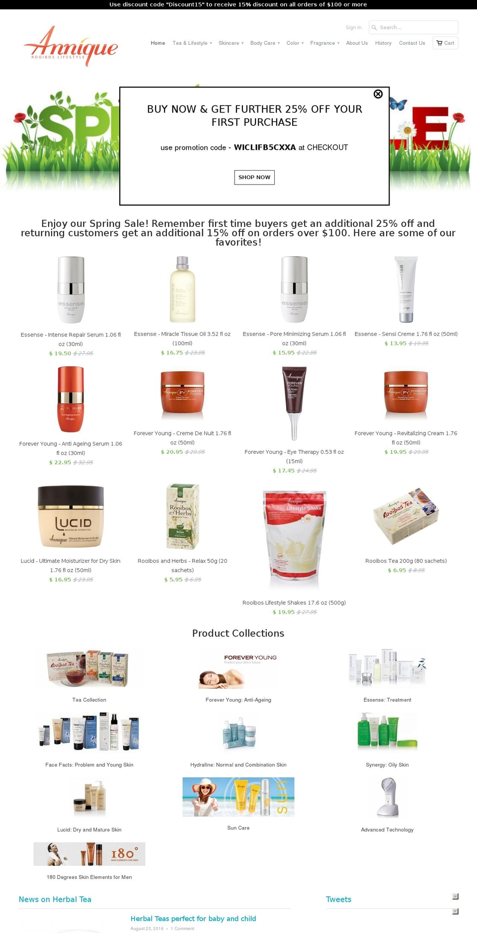 anniquestore.com shopify website screenshot