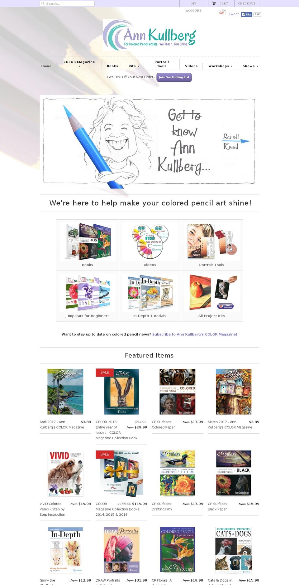 annkullberg.com shopify website screenshot