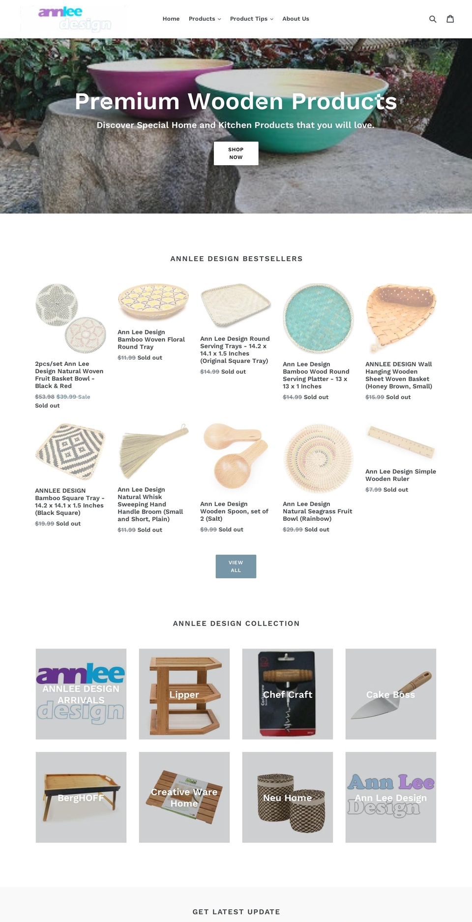 annleedesign.us shopify website screenshot