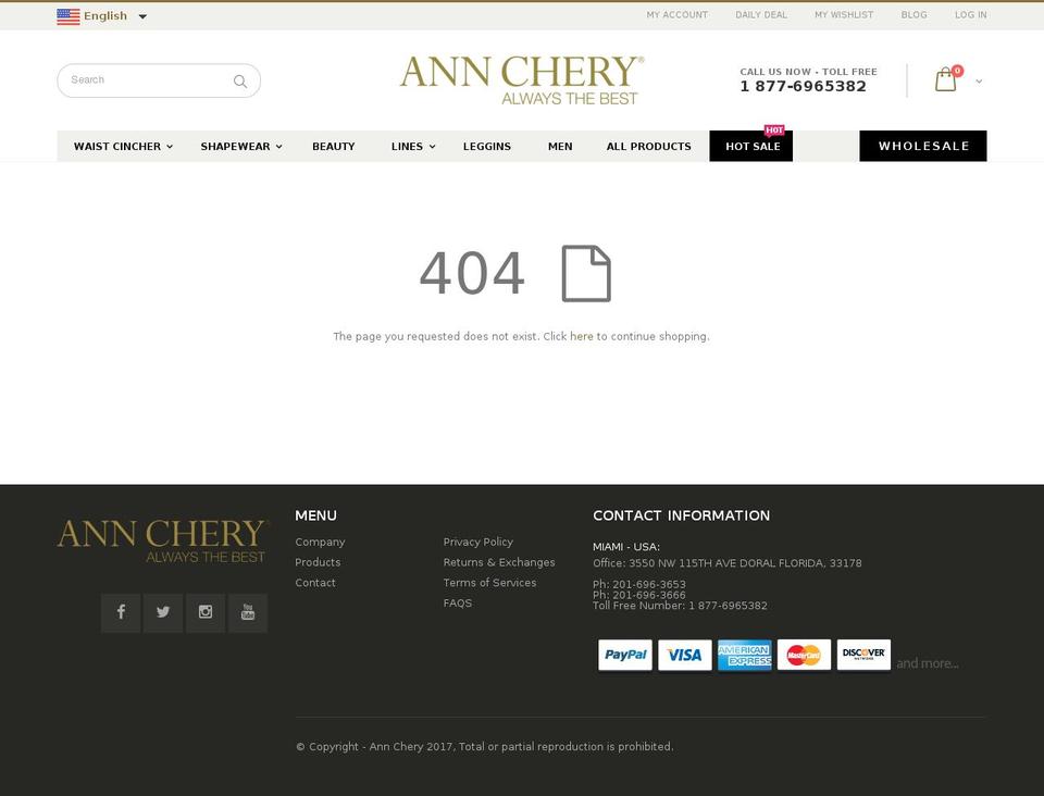 annmichell.com.mx shopify website screenshot