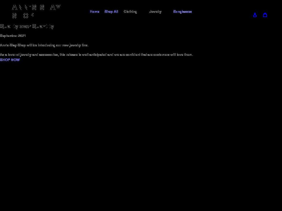 annsslayshop.com shopify website screenshot