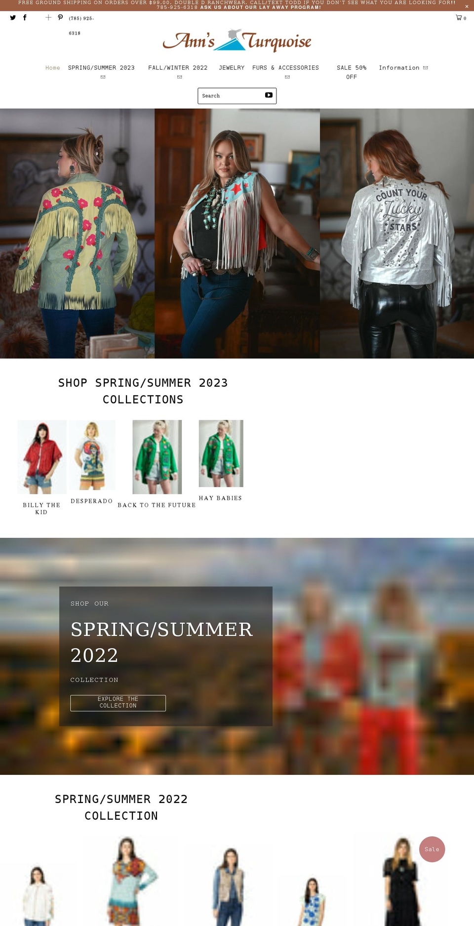 Shopfuel Shopify theme site example annsturquoise.com