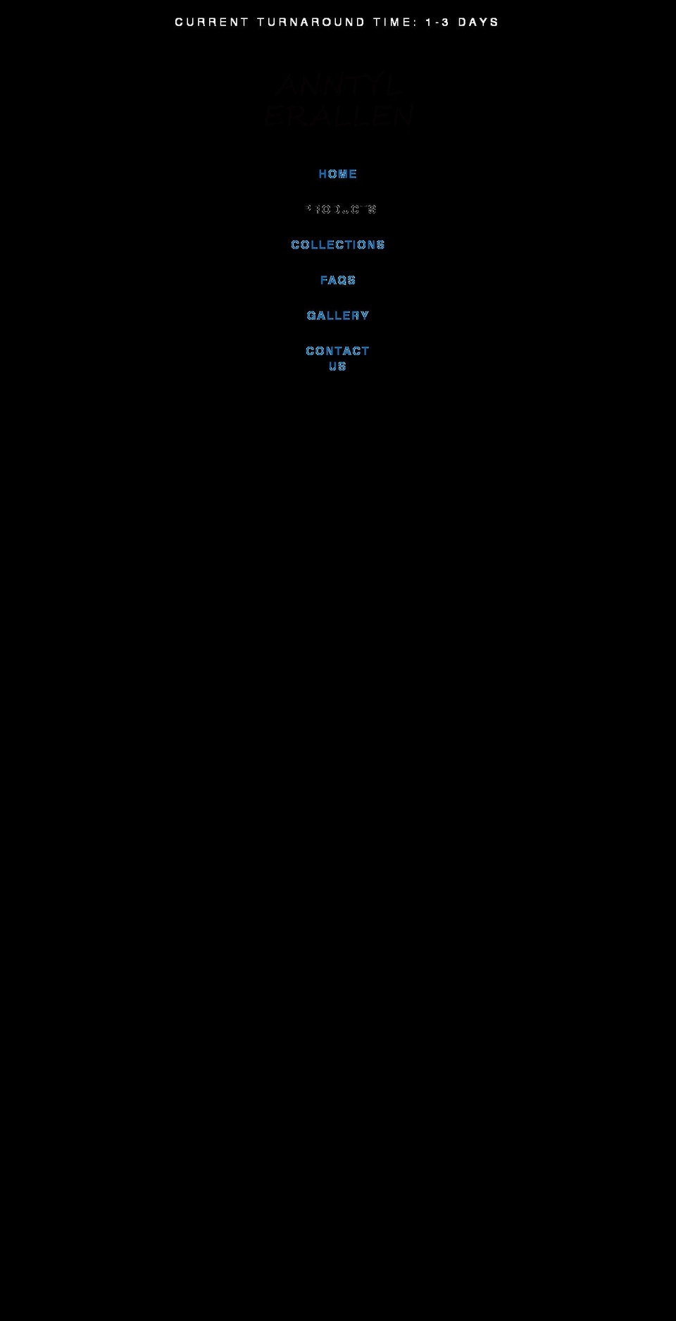 Enchanting -- Shopify theme site example anntylerallen.com