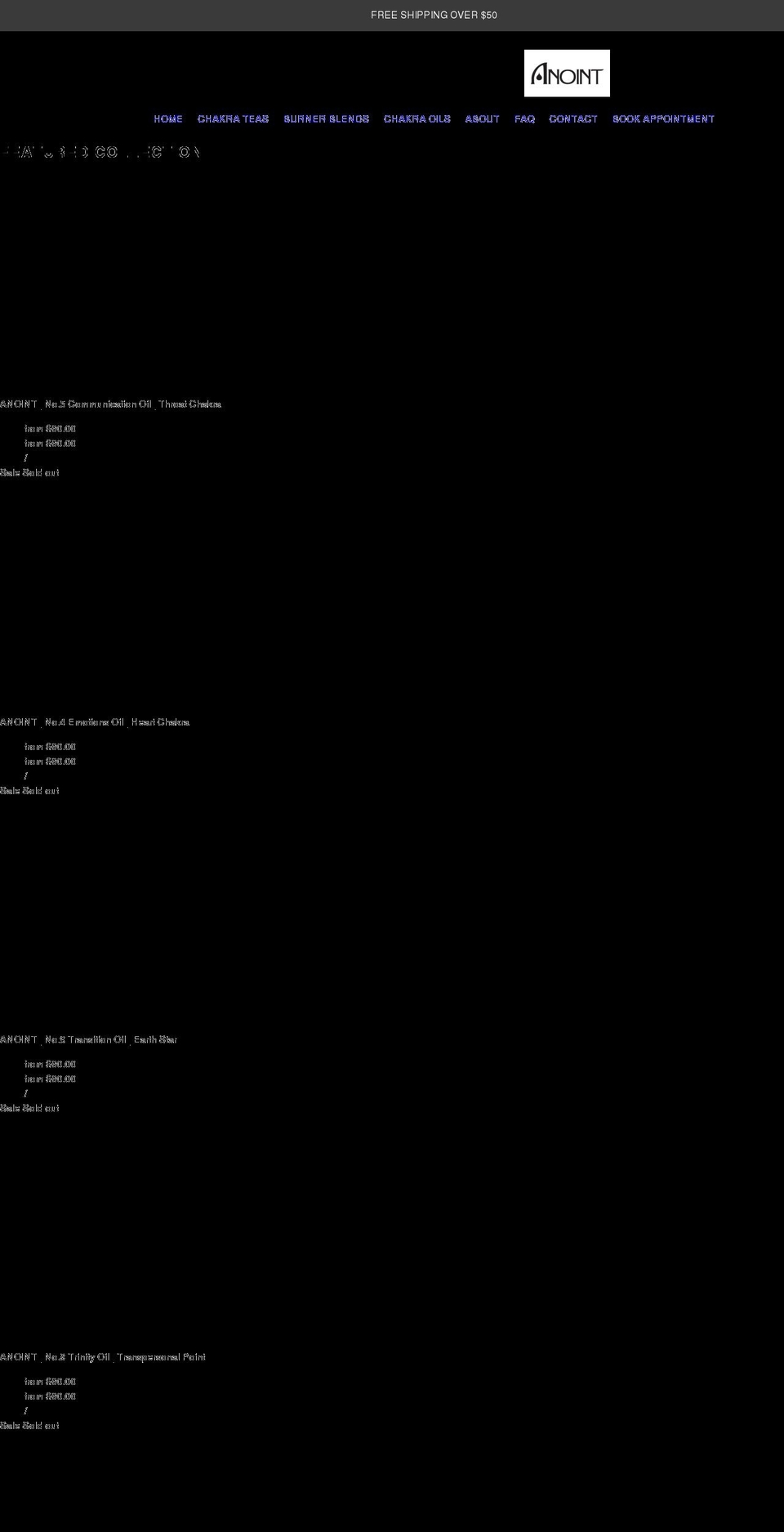 anoint.com.au shopify website screenshot