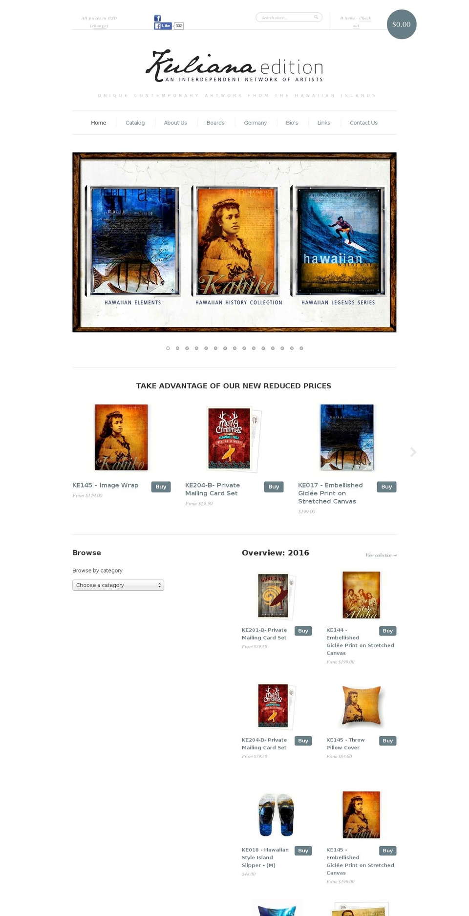 New Standard - modified Shopify theme site example anolani.com