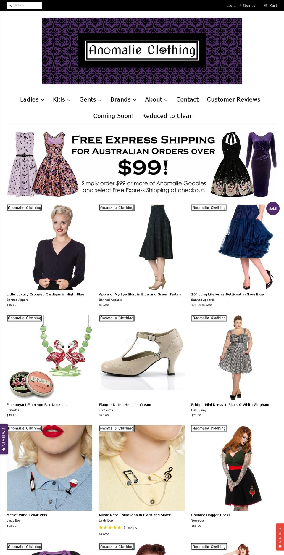 anomalie-accessories.com — Shopify storefront screenshot