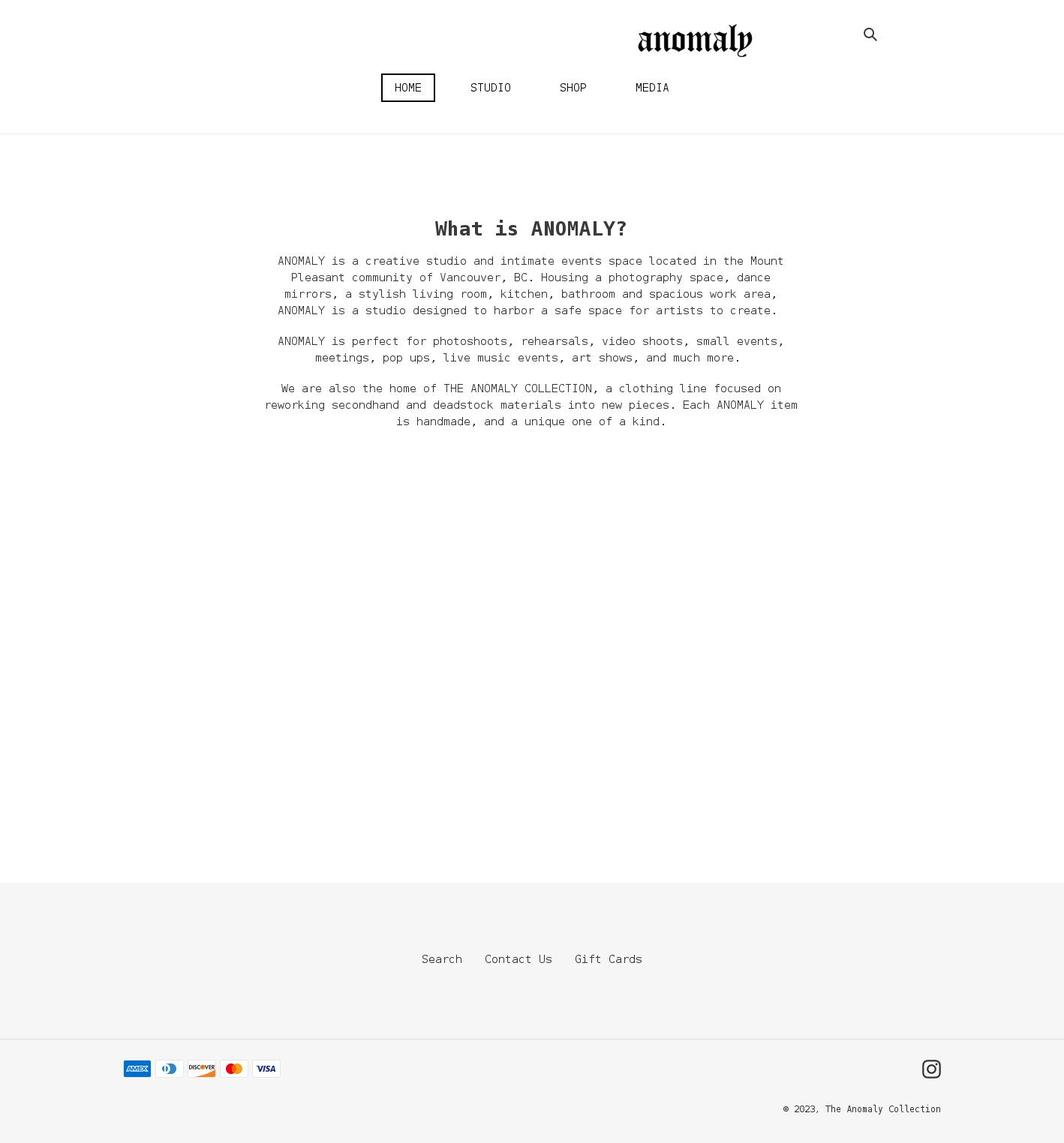 Testing Shopify theme site example anomalycollection.com