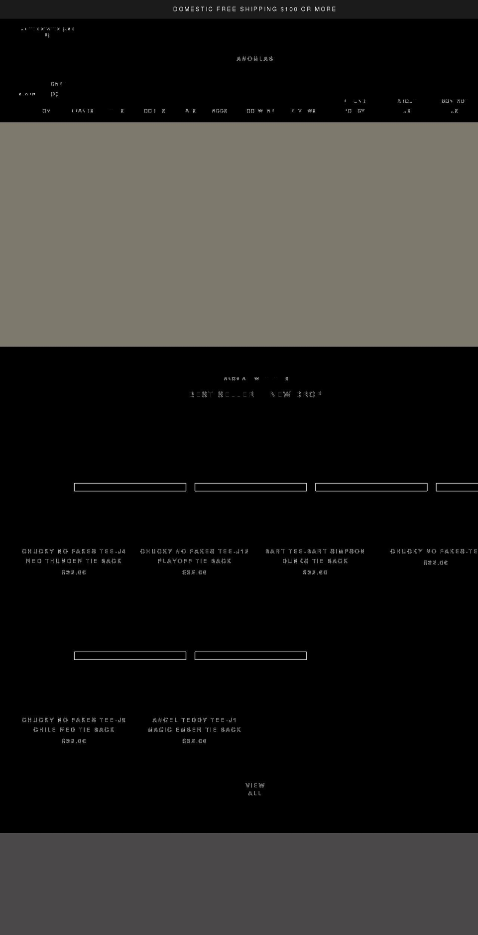 anomlab.com shopify website screenshot