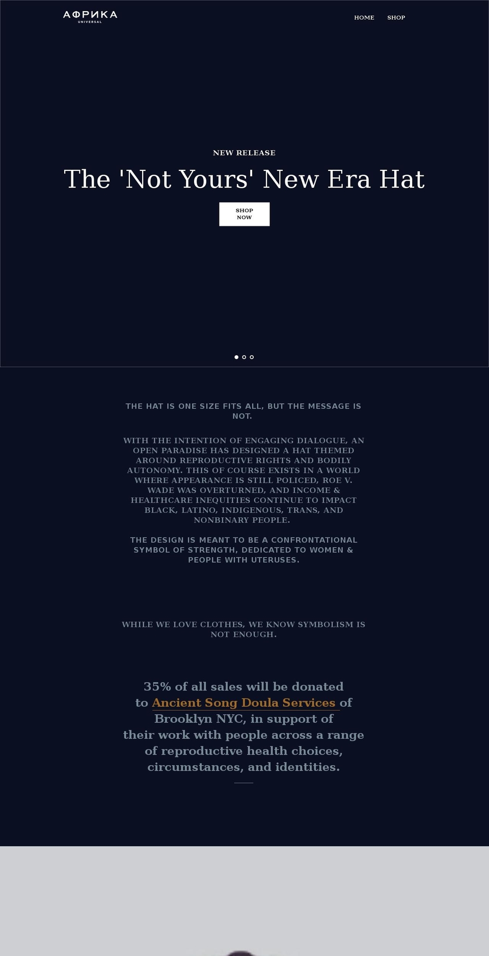 anopenparadise.com shopify website screenshot