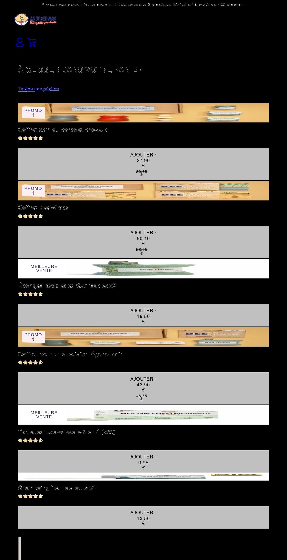 another-way.com shopify website screenshot