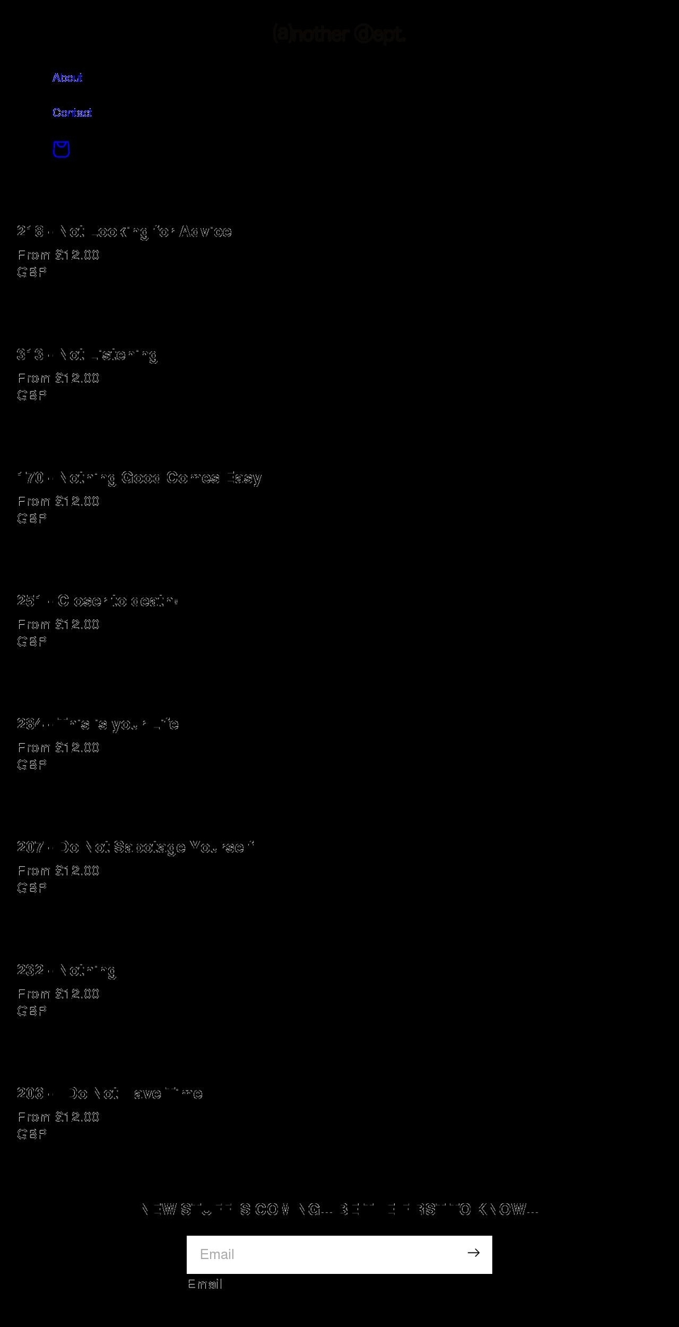 anotherdepartment.com shopify website screenshot