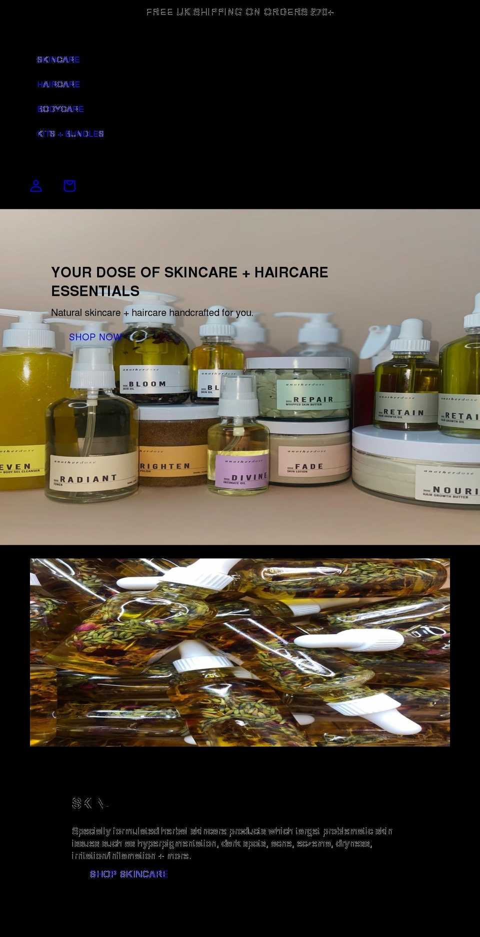 anotherdose.com shopify website screenshot