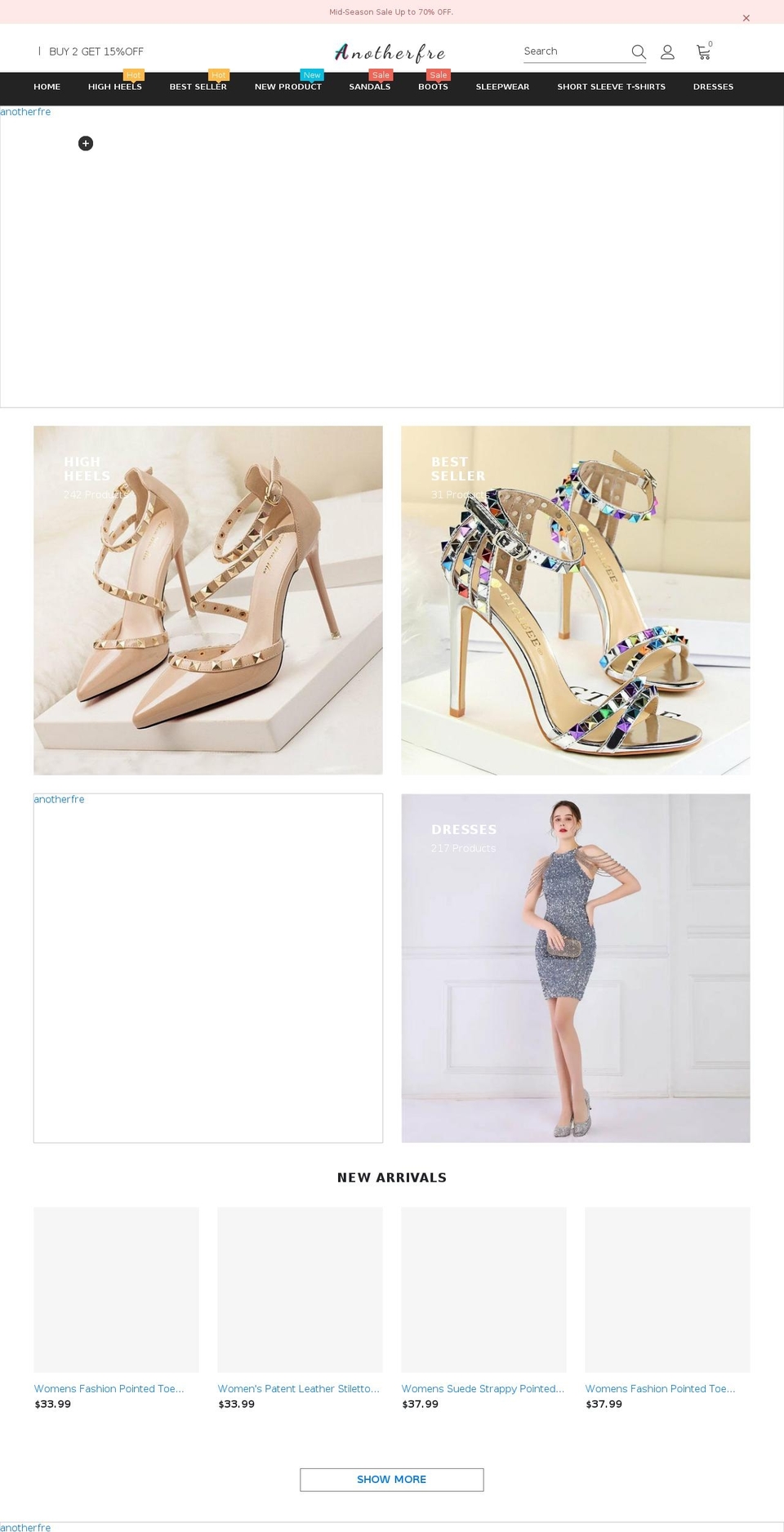 anotherfre.com shopify website screenshot