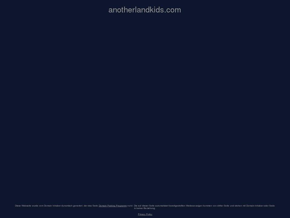 anotherlandkids.com shopify website screenshot