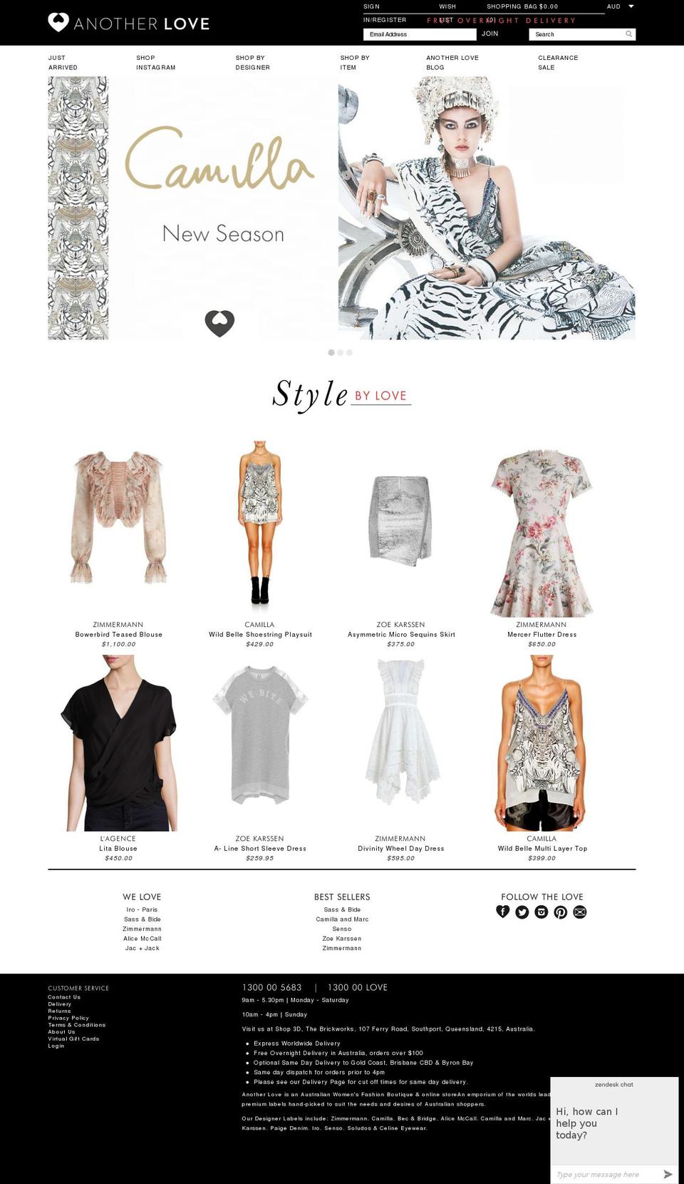 anotherlove.com shopify website screenshot
