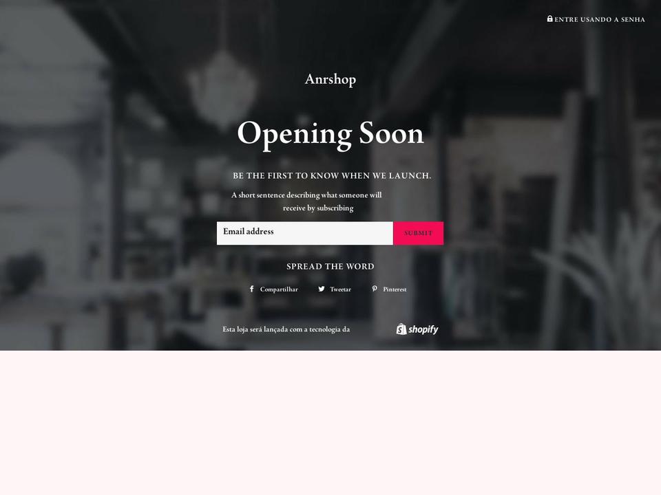 anrshop.com — Shopify storefront screenshot