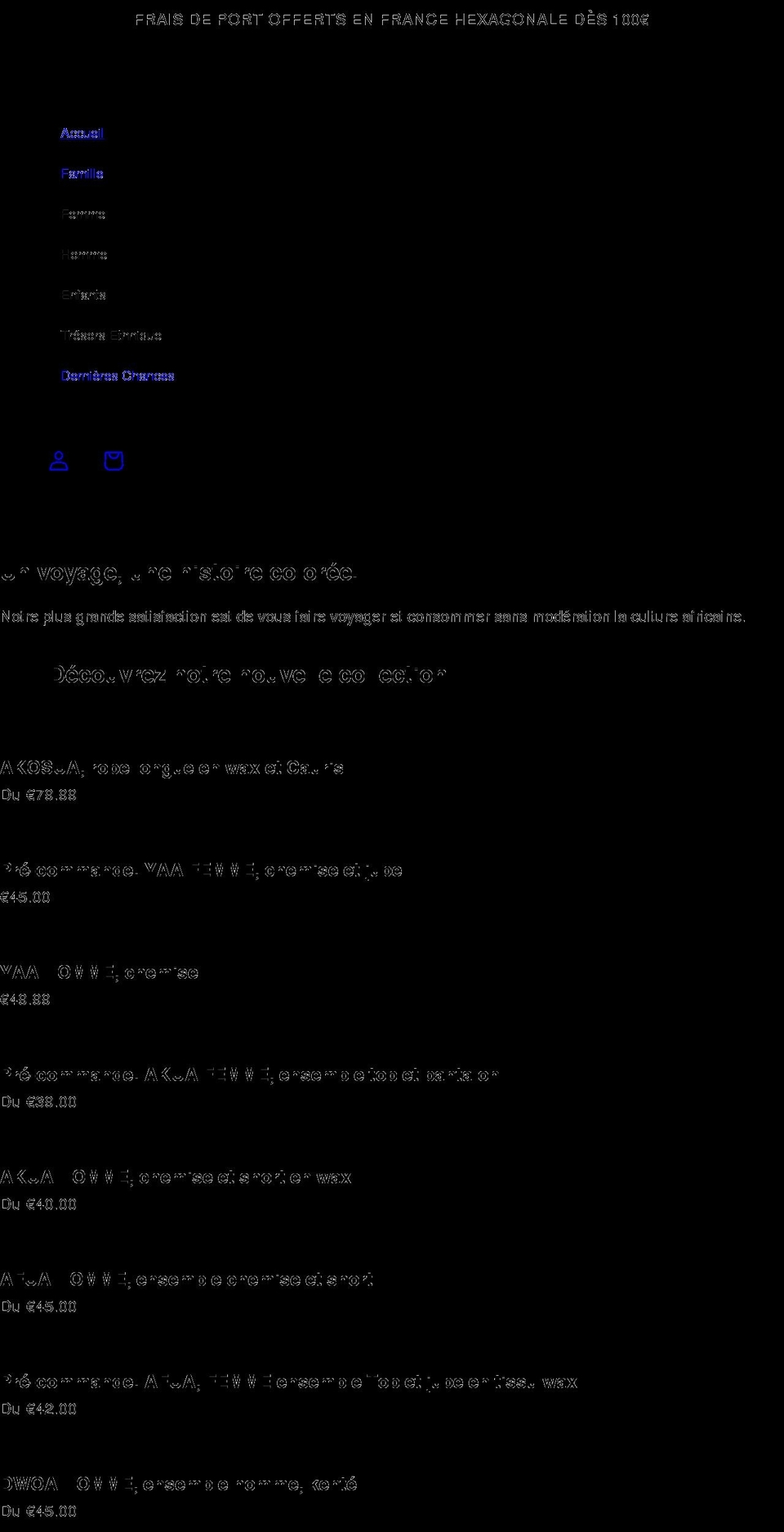 ansaa-paris.com shopify website screenshot