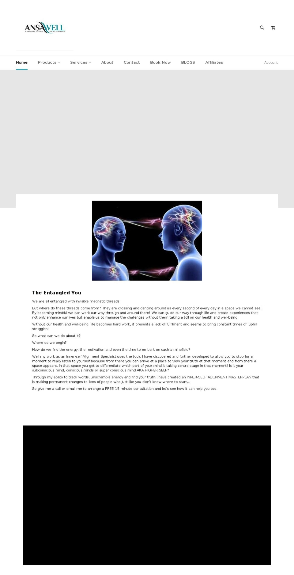 ansawell.com — Shopify storefront screenshot