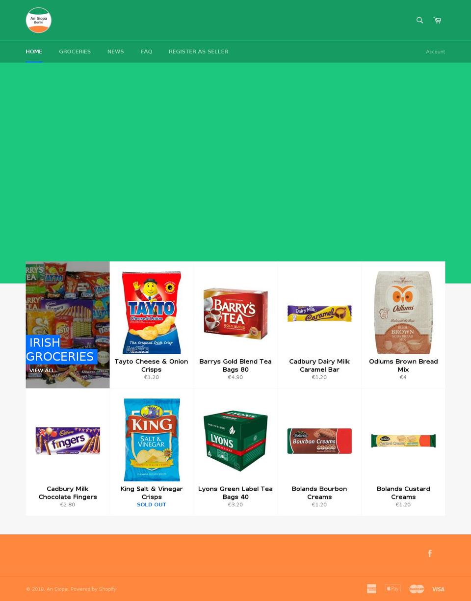 ansiopa.com — Shopify storefront screenshot