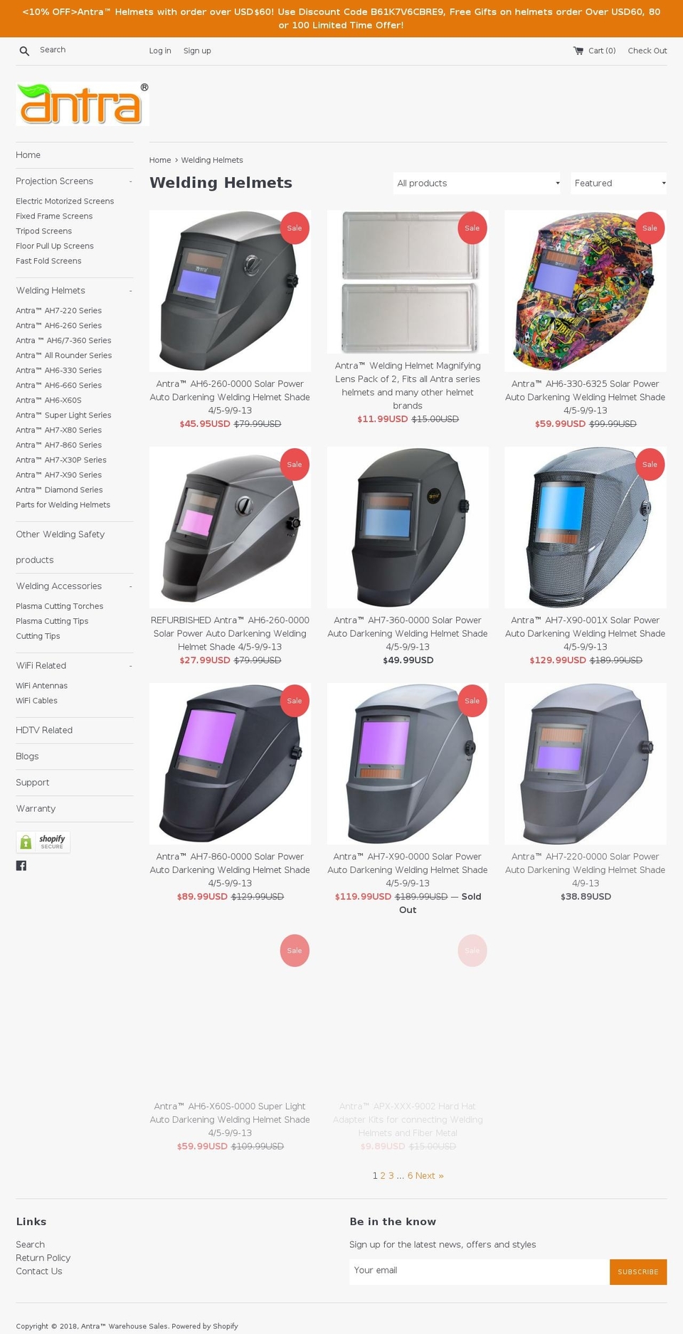 antectrade.ca shopify website screenshot