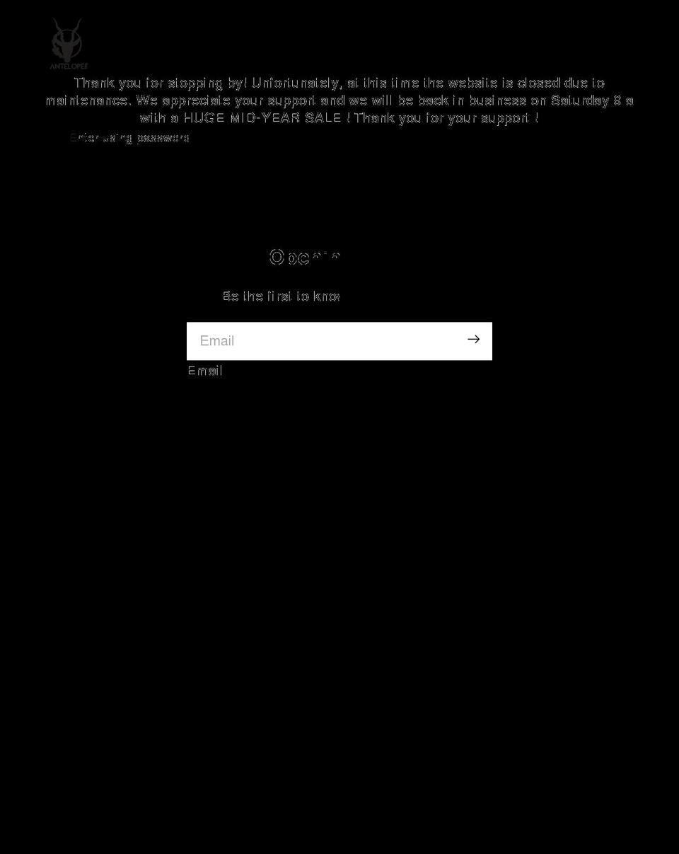 antelopebtq.com shopify website screenshot
