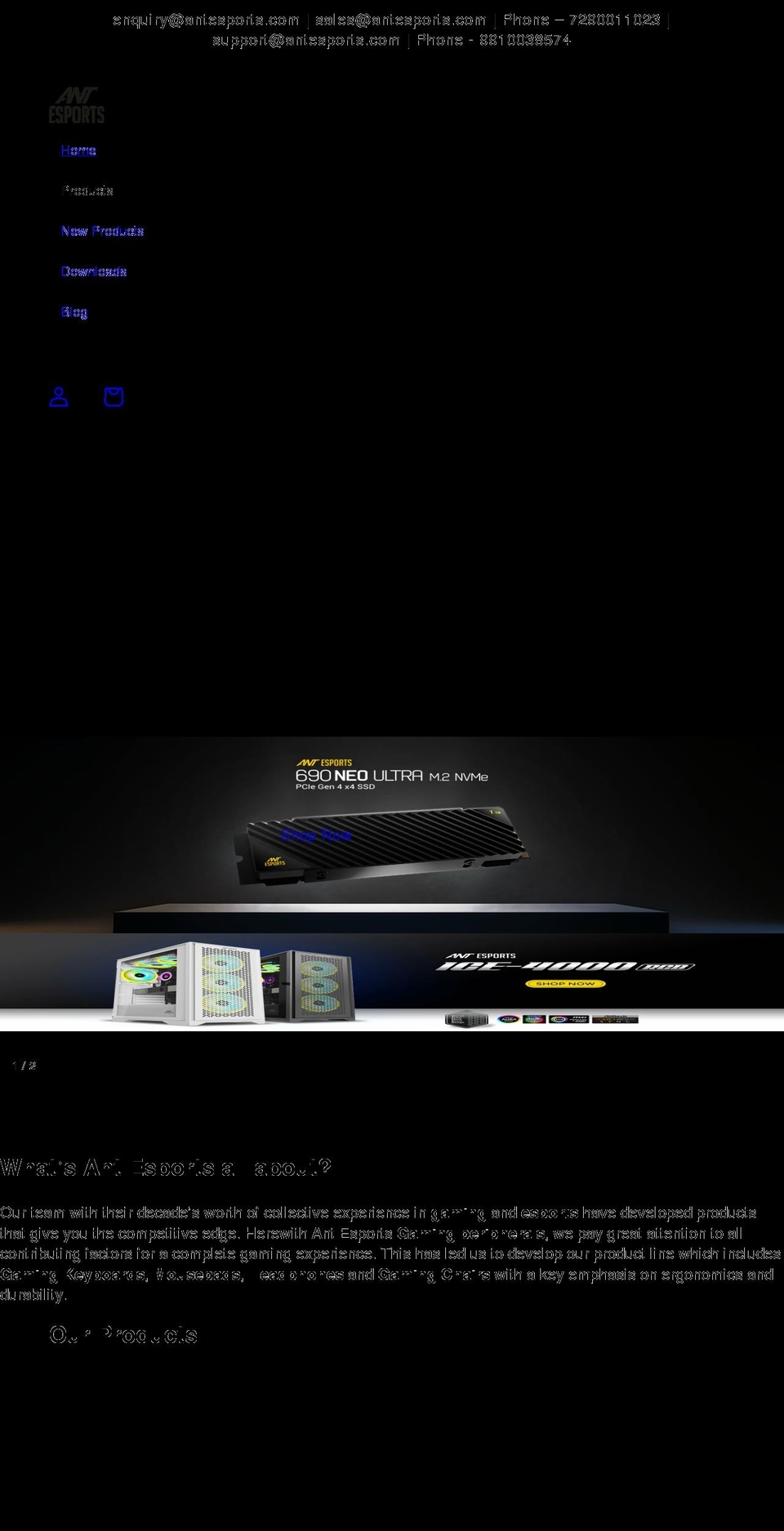 antesports.com shopify website screenshot